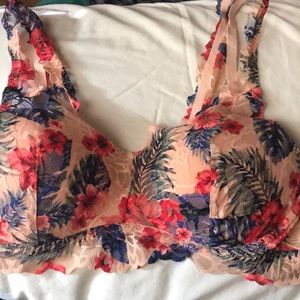 PINK Floral Bralette